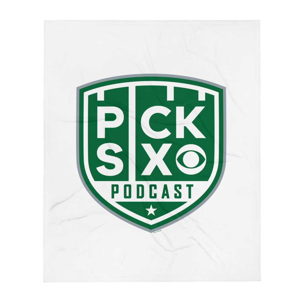 Pick Six Podcast Logo Throw Blanket