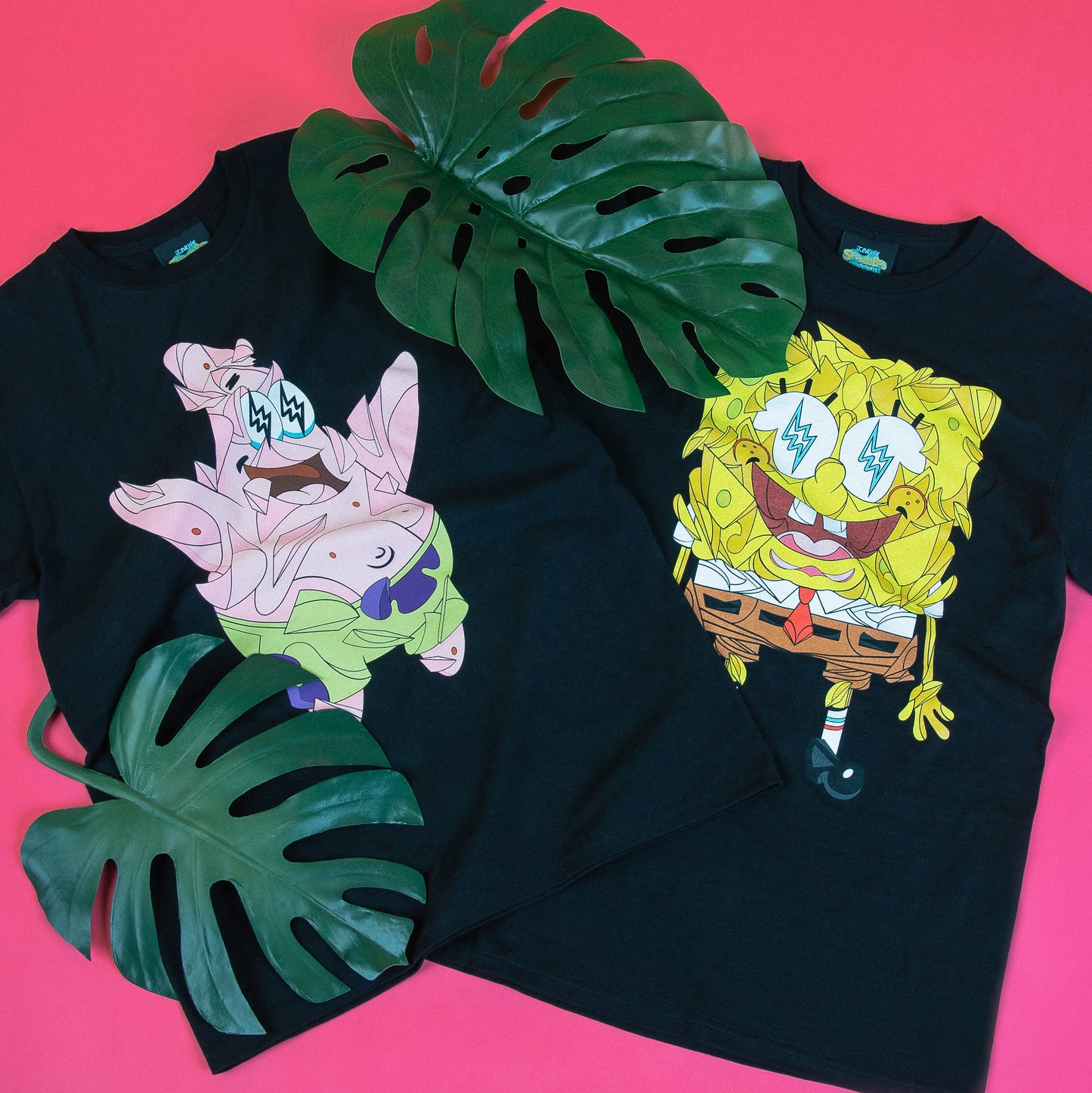 SpongeBob Schwammkopf Patrick J Balvin x Louis De Guzman T-Shirt mit kurzen Ärmeln