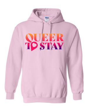 Showtime Queer to Stay Fleece-Sweatshirt mit Kapuze