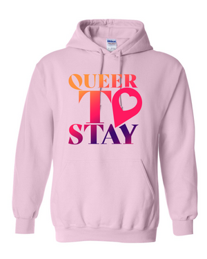 Showtime Queer to Stay Logo Fleece-Sweatshirt mit Kapuze