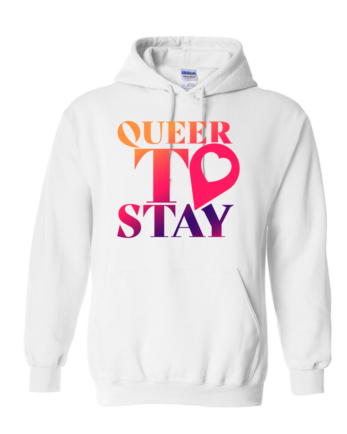 SHOWTIME Queer to Stay Logo Fleece Hooded Sweatshirt