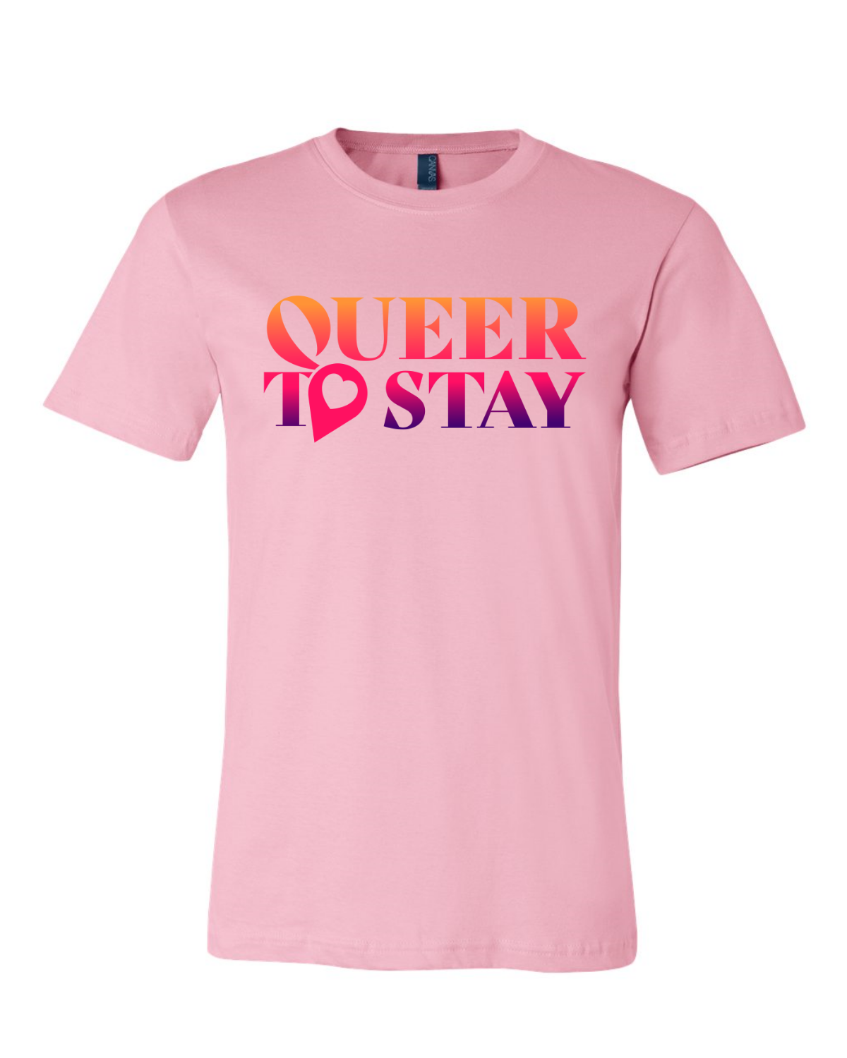SHOWTIME Queer to Stay Adultos Camiseta de manga corta
