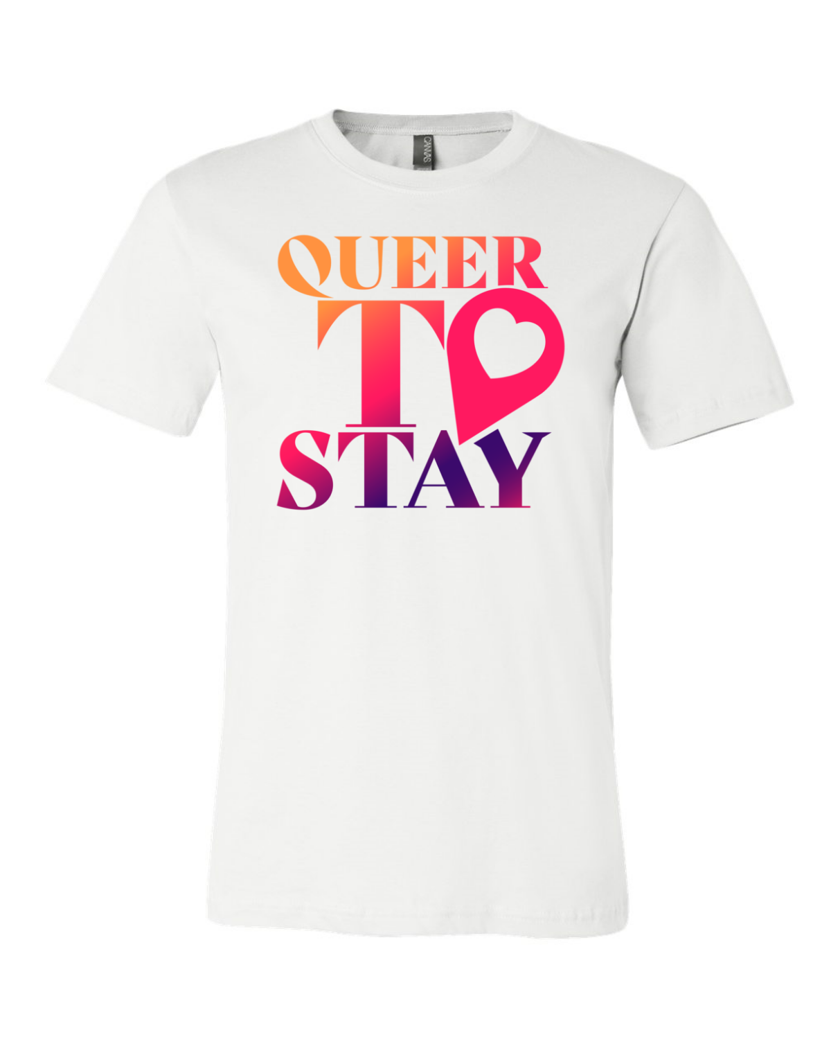 Showtime Queer to Stay Logo Erwachsene Kurzärmeliges T-Shirt