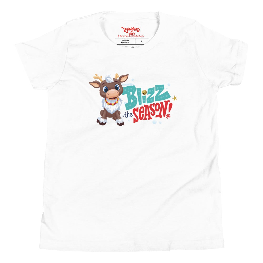 Reindeer in Here Blizz the Season Kids T-Shirt