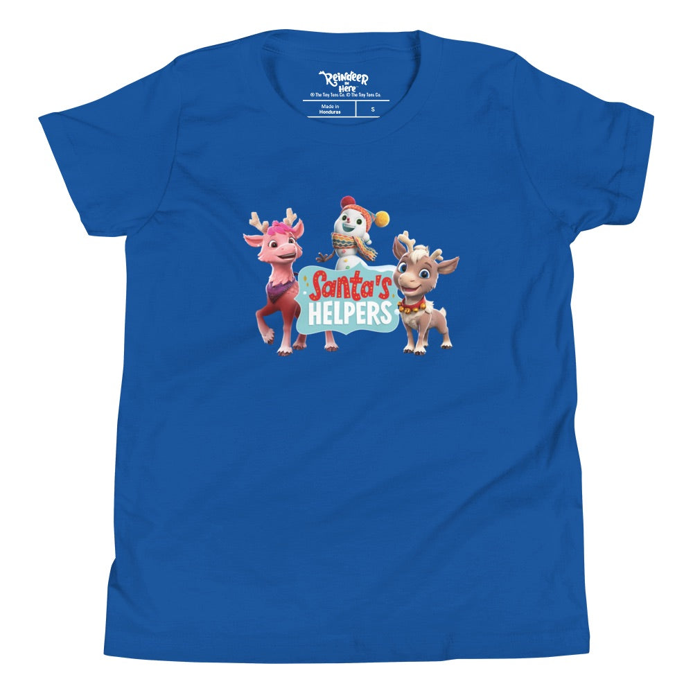 Reindeer in Here Santa's Helpers Kids T-Shirt