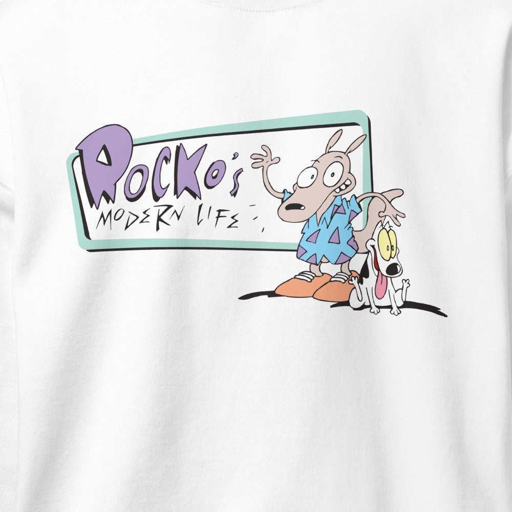 Rocko's Modern Life Logo Adult Crewneck Sweatshirt