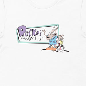 Rocko's Modern Life Logo Adult Short Sleeve T-Shirt