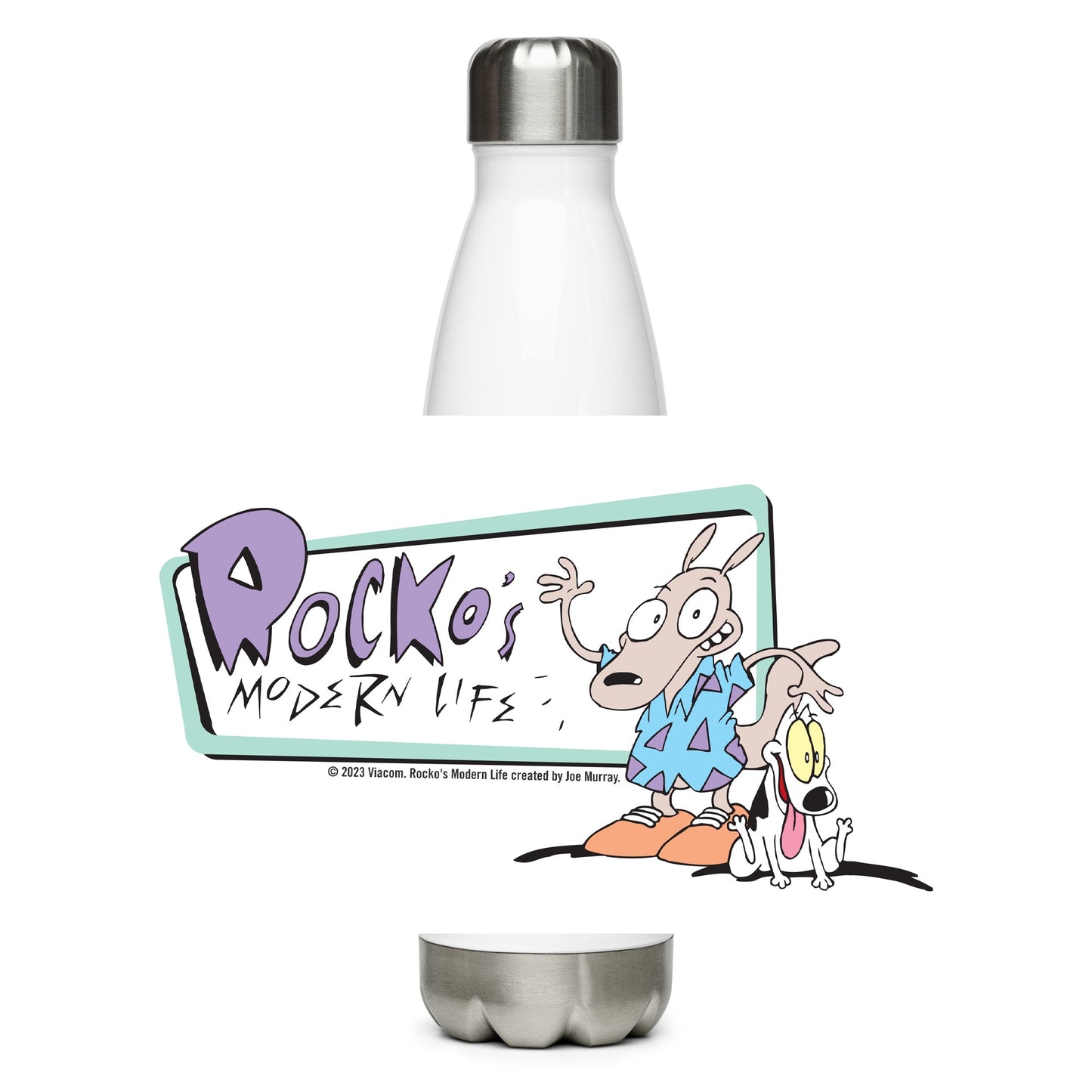 Rocko's Modern Life Logo 17oz Stainless Steel Water Bottle
