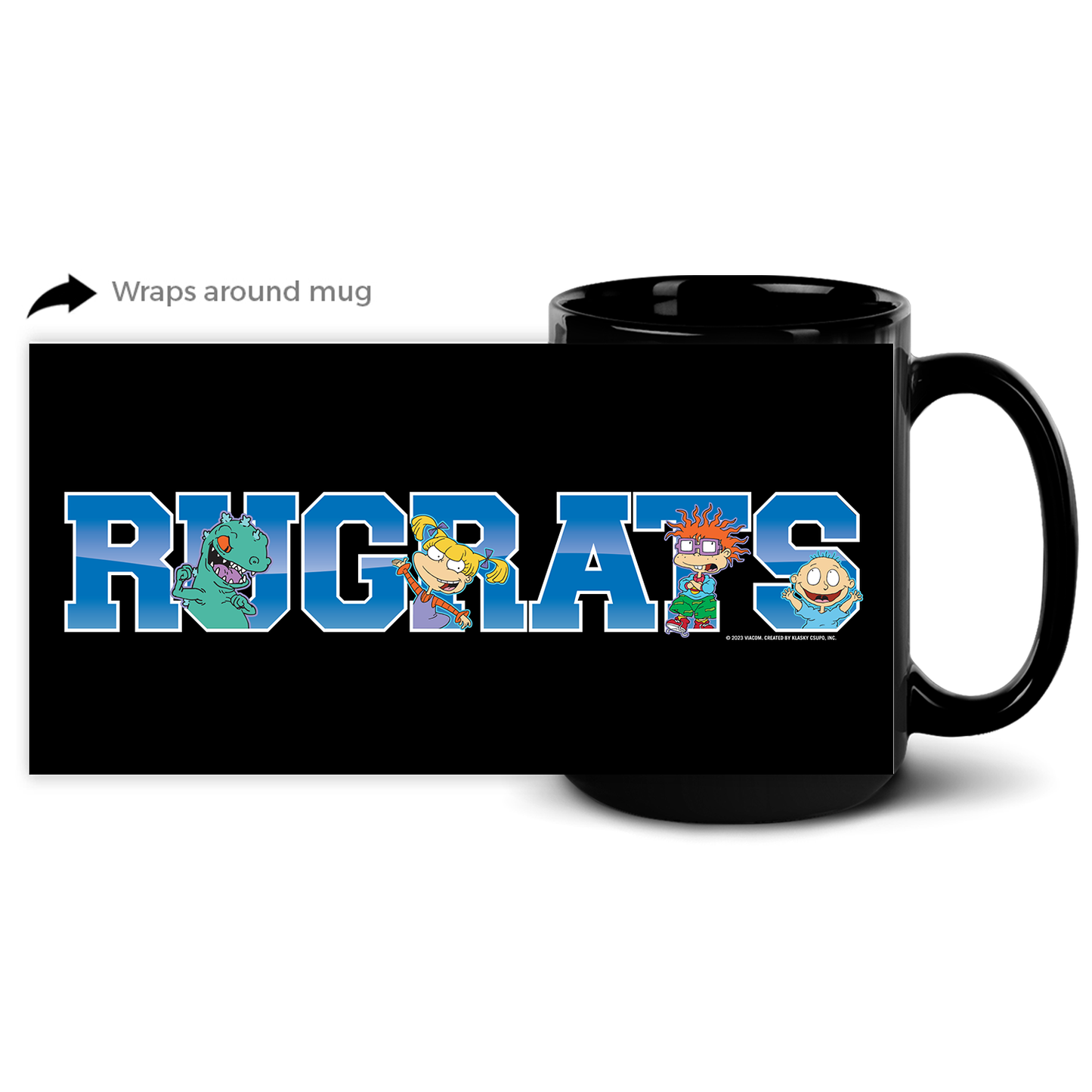 Rugrats Word Black Mug