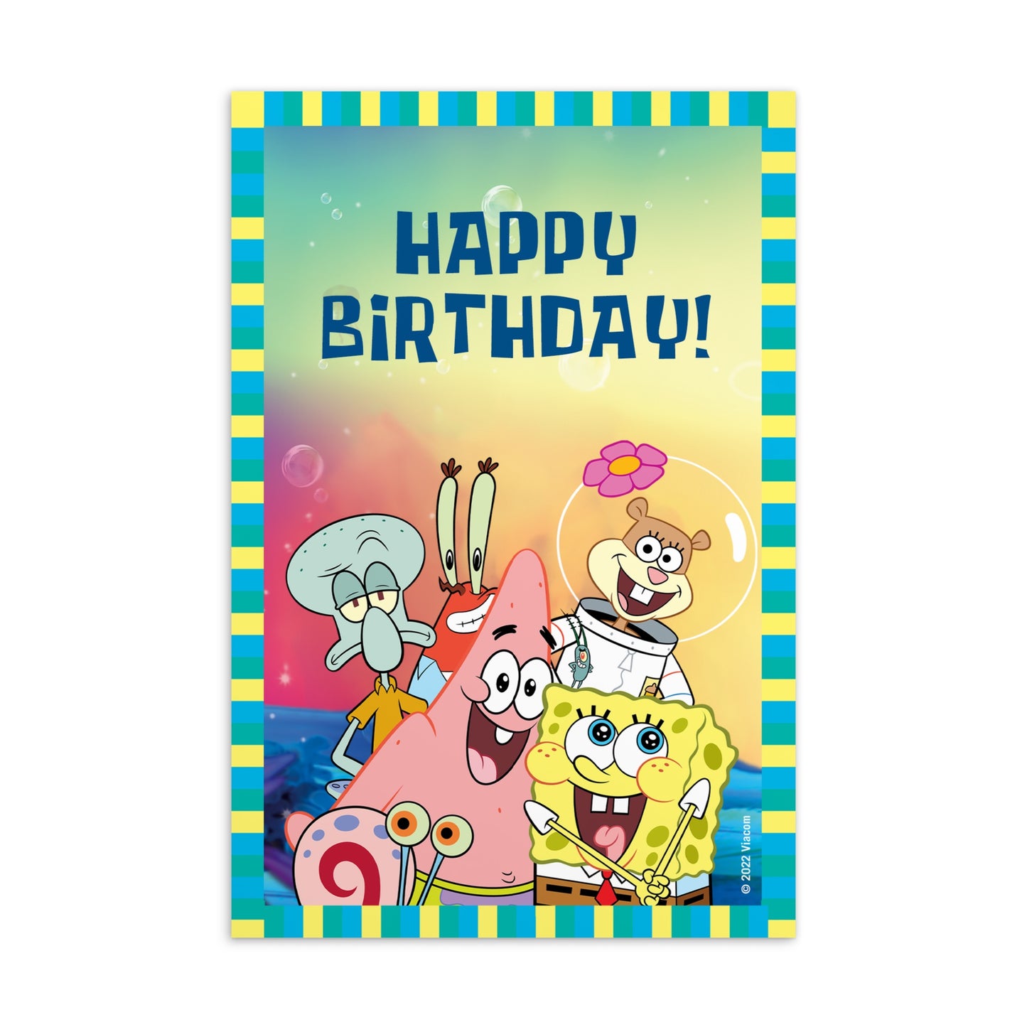 SpongeBob Schwammkopf Happy Birthday Karte
