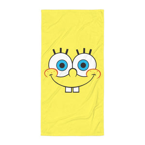 SpongeBob Schwammkopf Strandtuch mit großem Gesicht