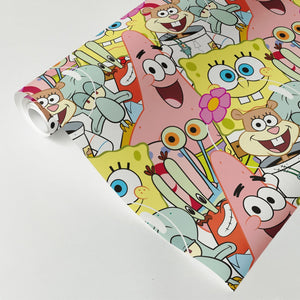 SpongeBob Schwammkopf Charaktere Geschenkpapier