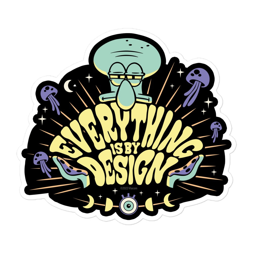 Spongebob Astrology Everything Is By Design Sticker