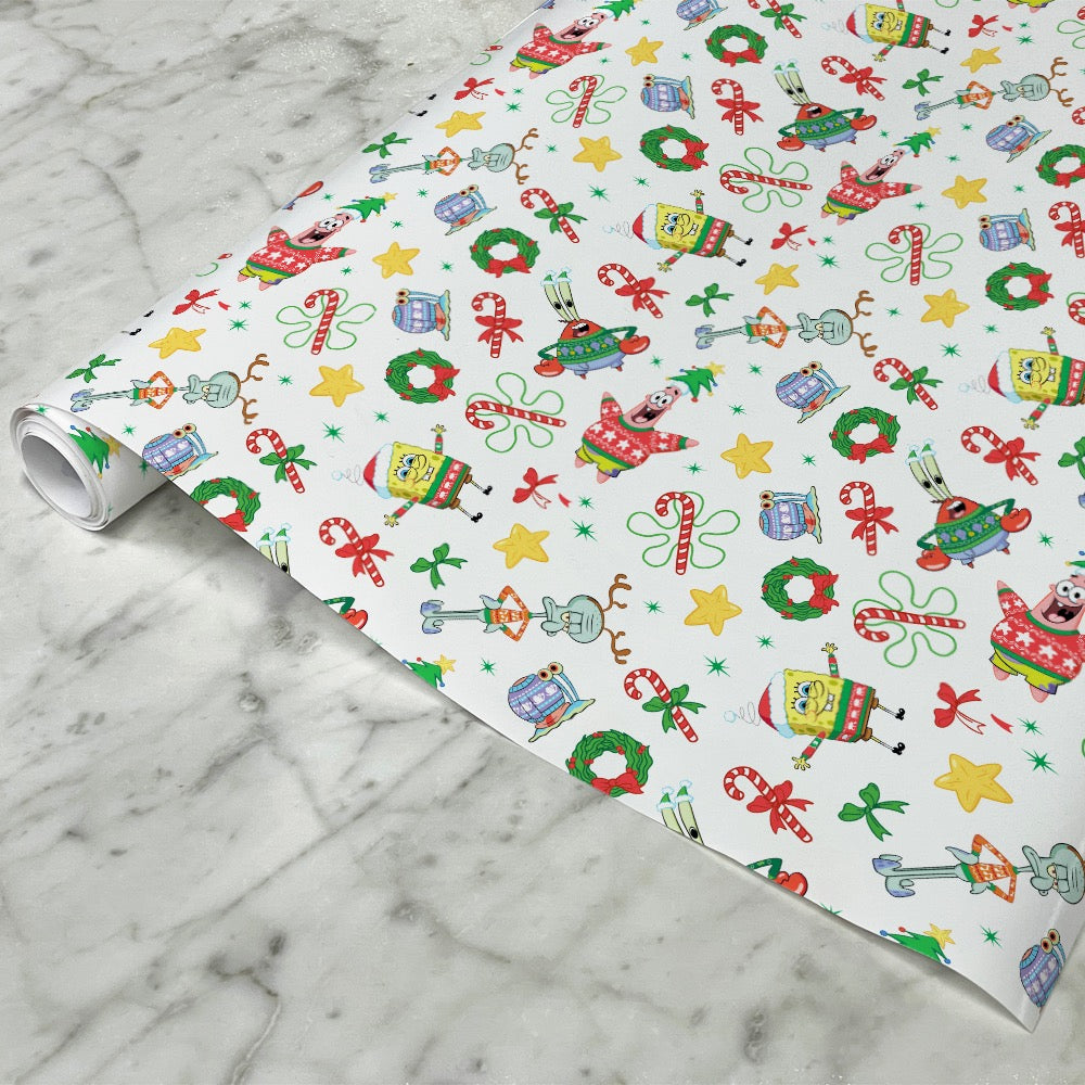 SpongeBob Holidays Wrapping Paper