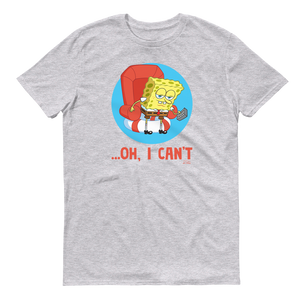 Mème Bob l'éponge Oh, I Can't Meme Adulte T-Shirt à manches courtes