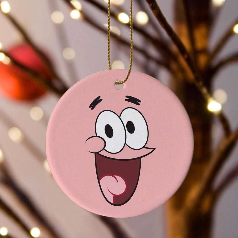 SpongeBob Patrick Round Christmas Ornament