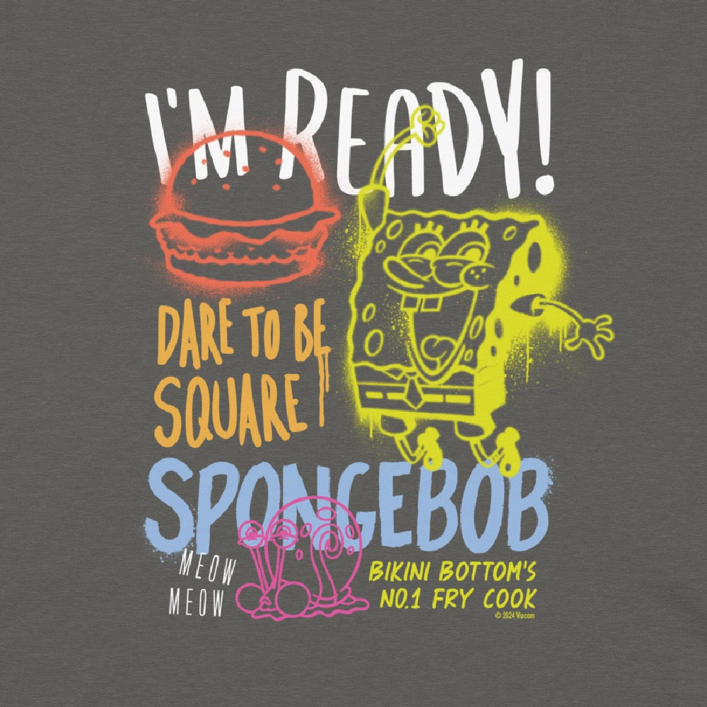 SpongeBob Sprühfarbe Komfort Farben T-Shirt