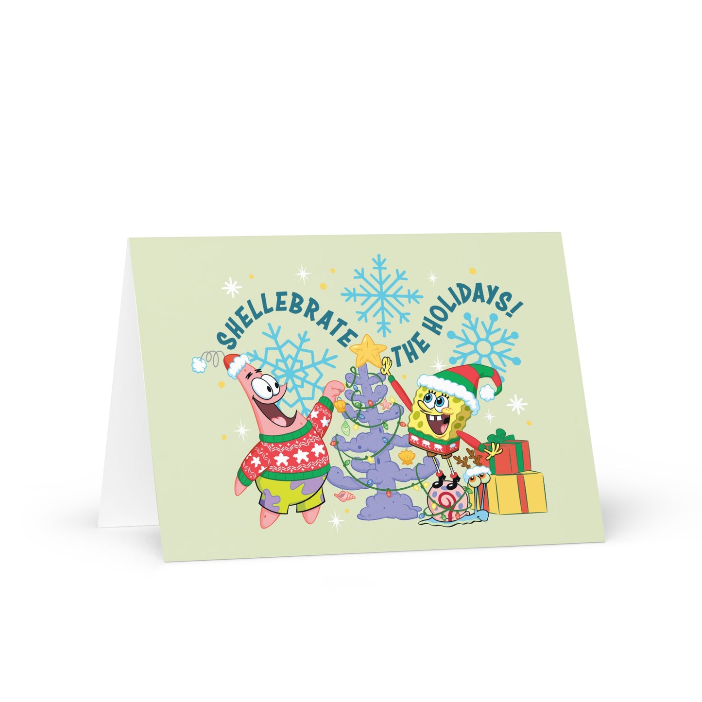 SpongeBob Shellebrate the Holidays Greeting Card