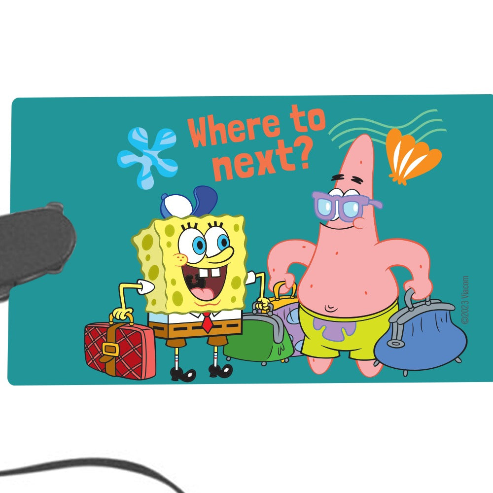 SpongeBob SqaurePants Where To Next Luggage Tag