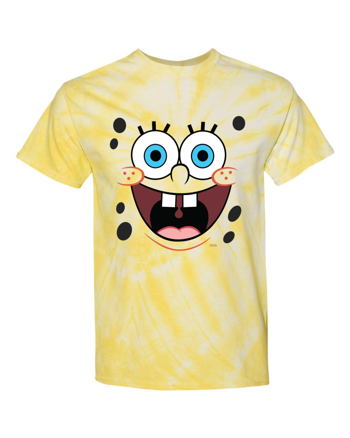 SpongeBob SquarePants Big Face Tie-Dye Short Sleeve T-Shirt