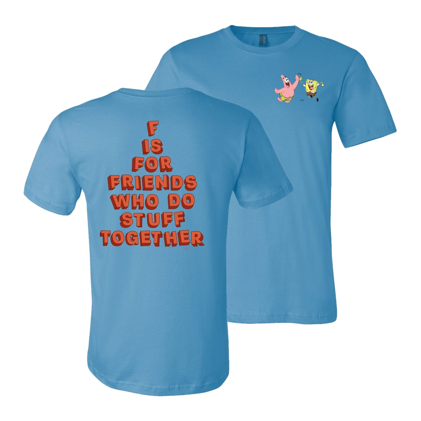 Spongebob Schwammkopf Do Stuff Together Pastell Kurzarm-T-Shirt