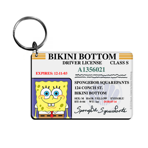 SpongeBob SquarePants Bikini Bottom Driver License Keychain Bundle