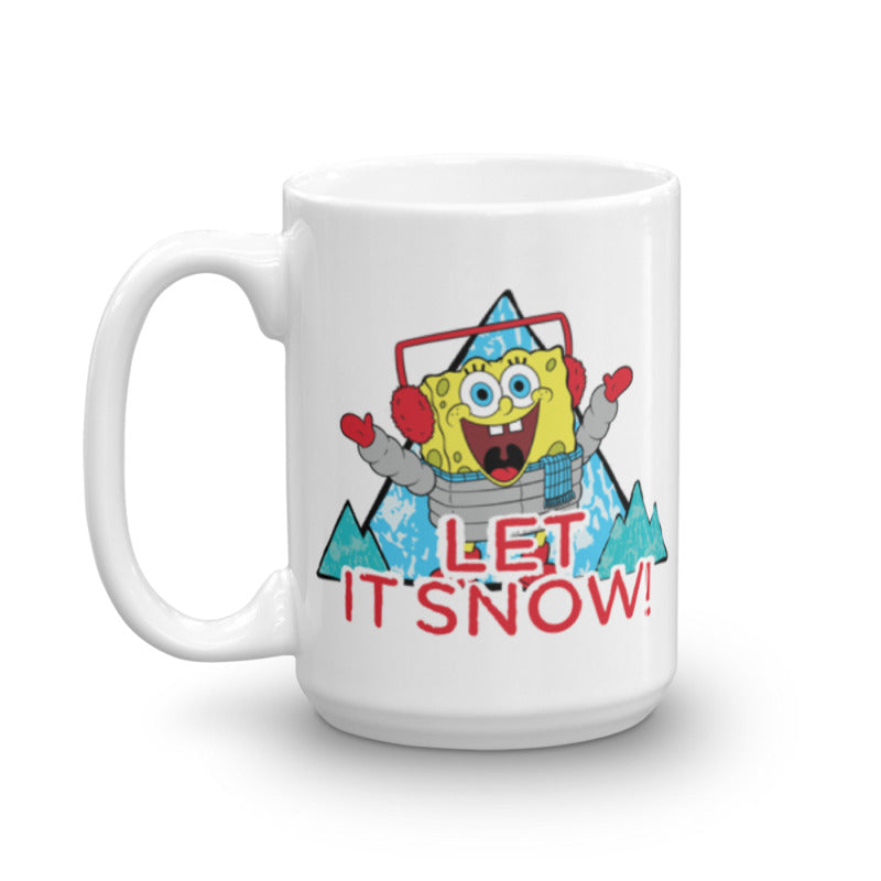 SpongeBob Let it Snow White Mug
