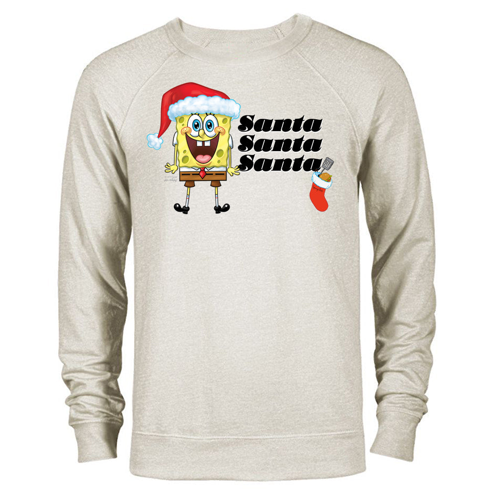 Spongebob Weihnachtsmann Sweatshirt mit Rundhalsausschnitt