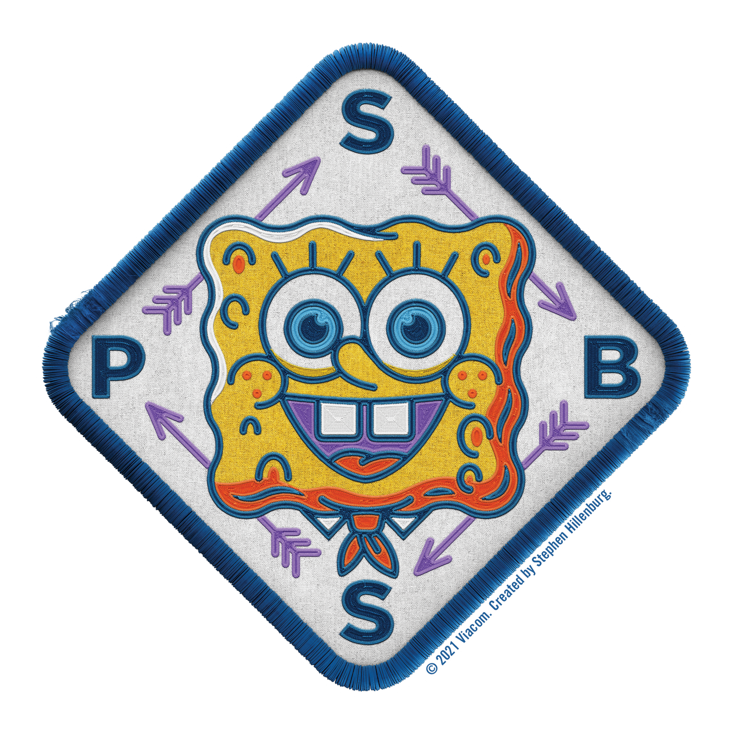 SpongeBob Schwammkopf Kamp Koral Charakter Abzeichen Aufkleber 3er-Pack