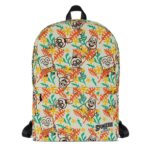 SpongeBob SquarePants Sponge on the Run Camp Coral Floral Premium Backpack