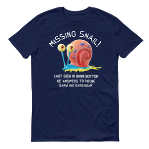 SpongeBob SquarePants Sponge on the Run Missing Snail Poster Adult Short Sleeve T-Shirt