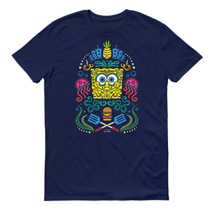 SpongeBob Zuckerschwamm Vollfarbe Erwachsene Kurzärmeliges T-Shirt