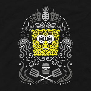 SpongeBob Sugar Sponge Reduced Color Adult Short Sleeve T-Shirt