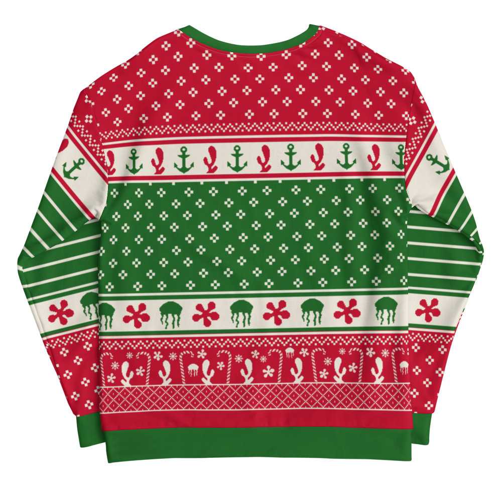 Spongebob Schwammkopf Hässliche Weihnachten Unisex Sweatshirt mit Rundhalsausschnitt