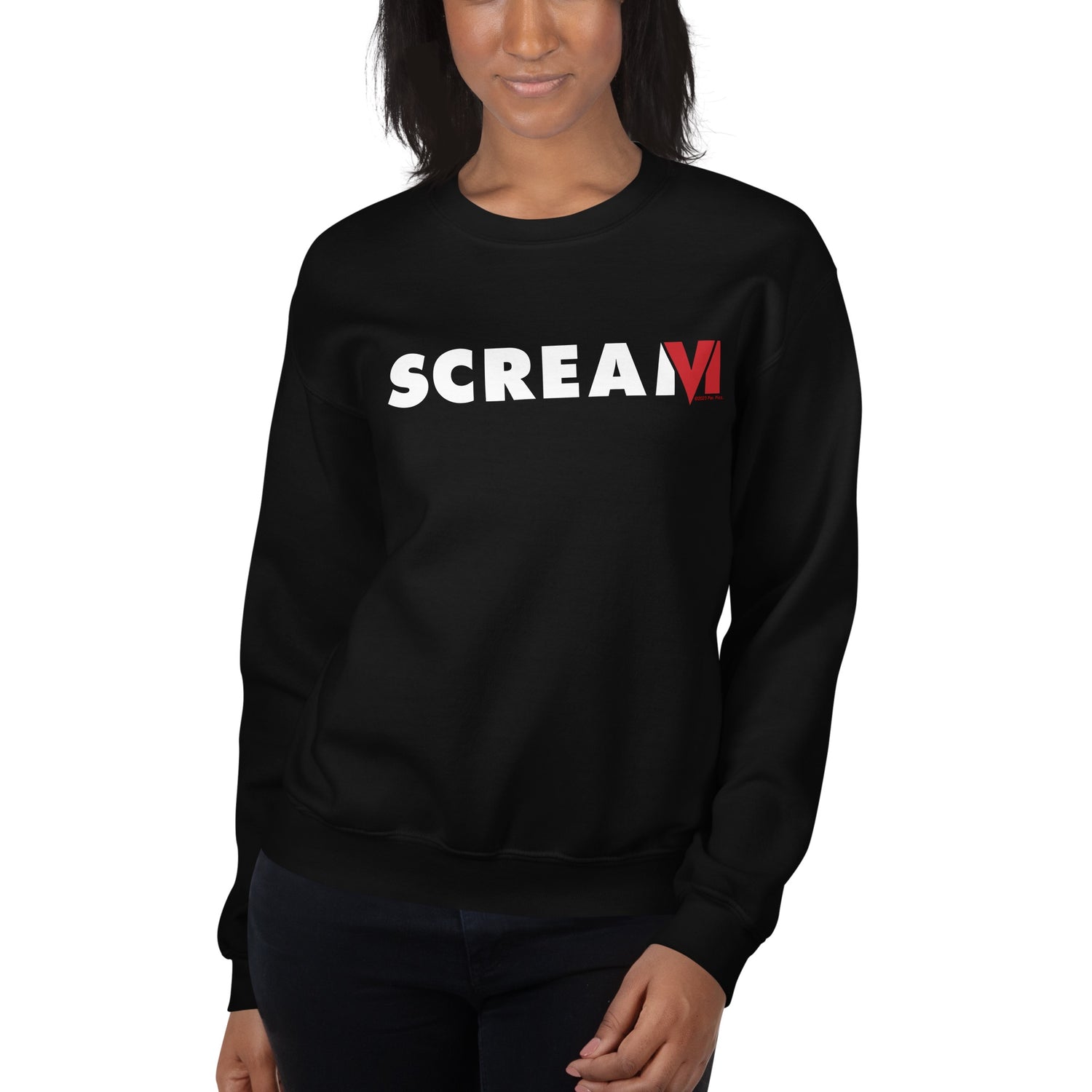 Scream 6  Logo Adult Crewneck Sweatshirt