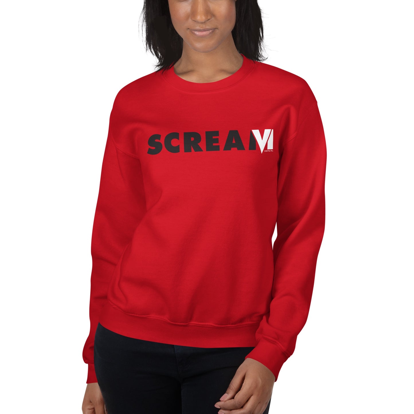 Scream 6  Logo Adult Crewneck Sweatshirt