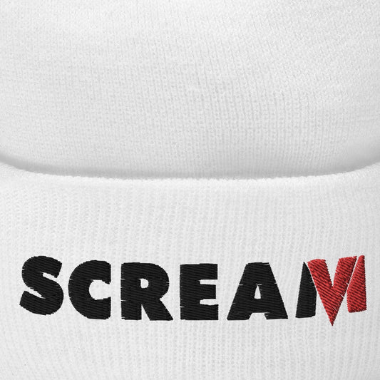 Scream 6 Logo Embroidered Cuffed Beanie
