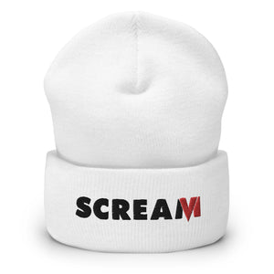 Scream 6 Logo Embroidered Cuffed Beanie