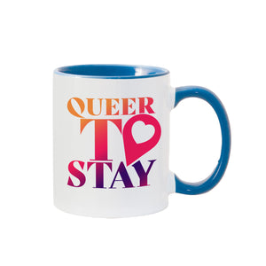Showtime Queer To Stay Logo Two-Tone Mug