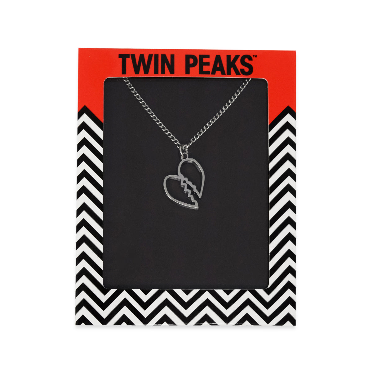 Twin Peaks Collier à pendentif cœur brisé