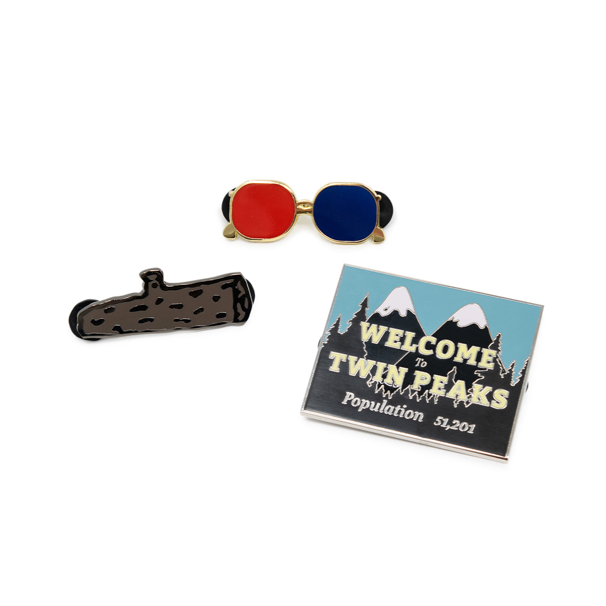 Twin Peaks Emaille-Pin-Set