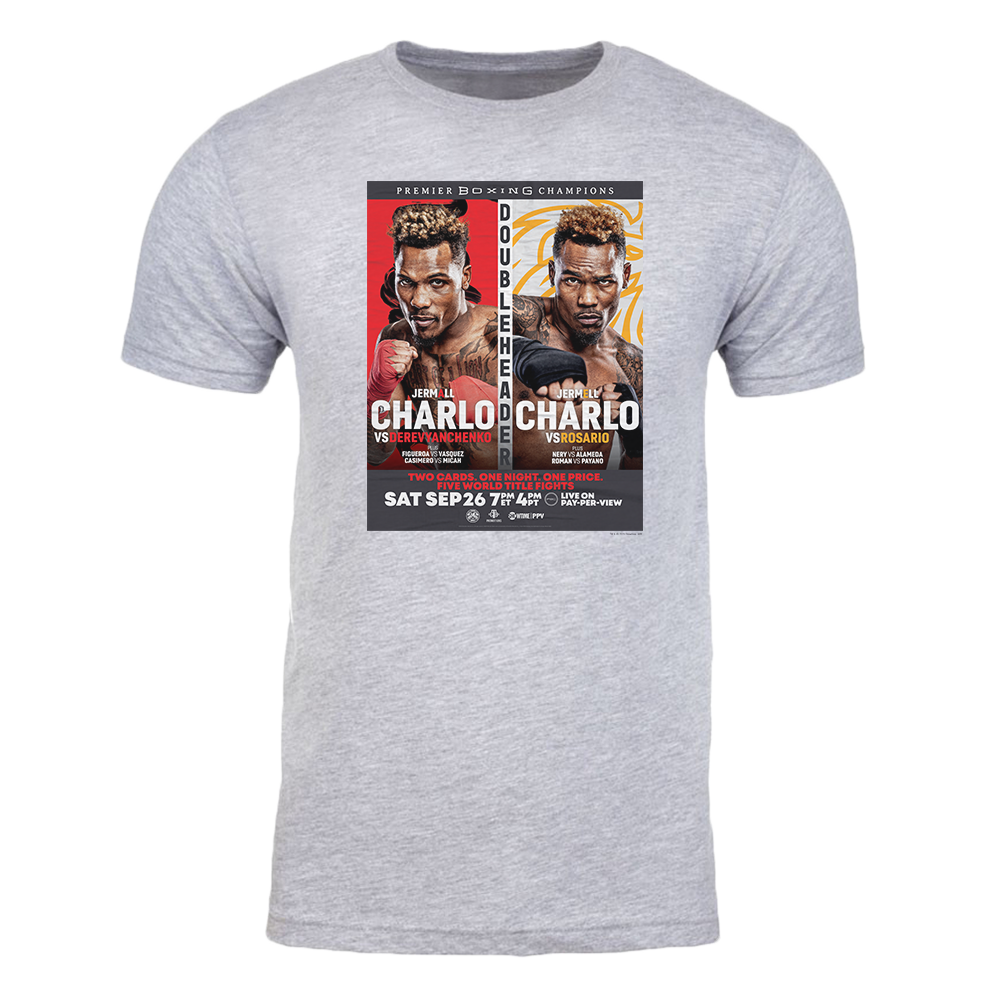 SHO Championship Boxing Doubleheader Charlo Adulte T-Shirt à manches courtes