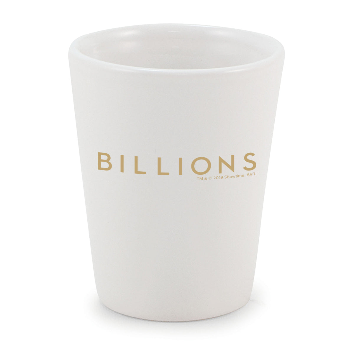 Billions Logo Ceramic Shot Glass