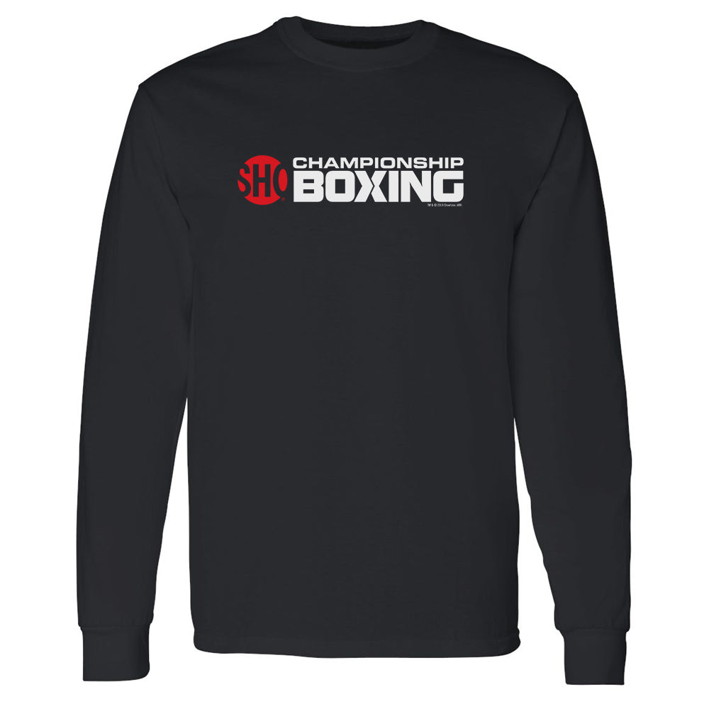 SHO-Meisterschaftsboxen Logo Erwachsene Langärmeliges T-Shirt