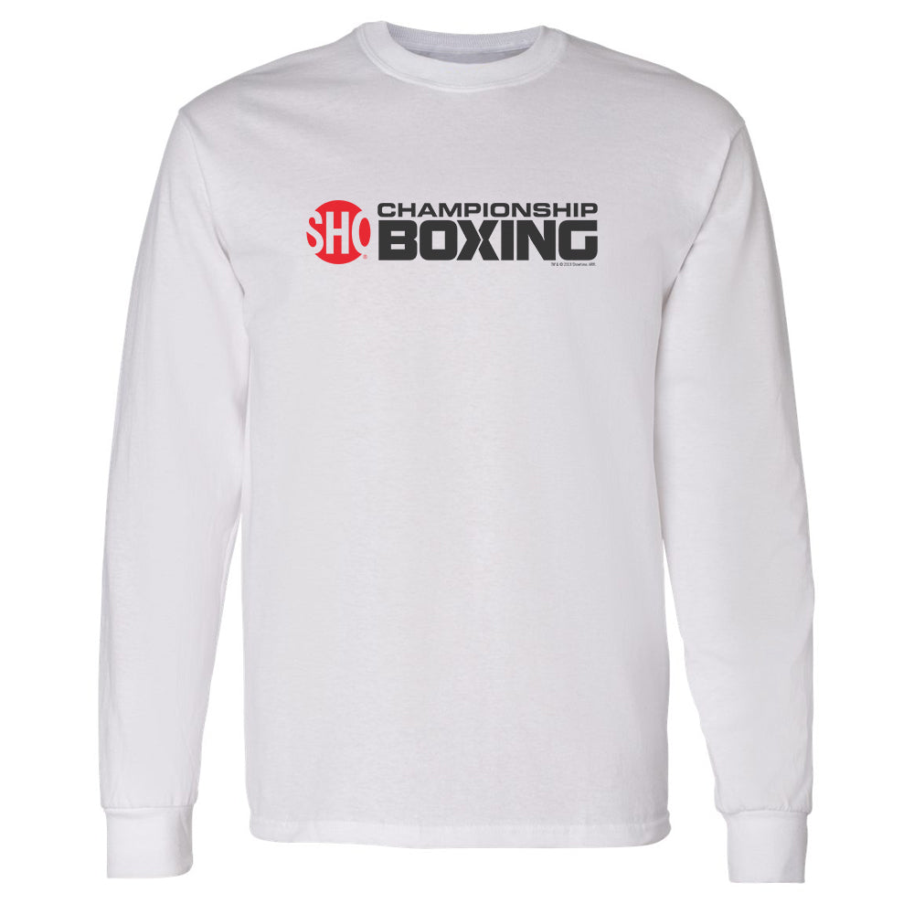 SHO-Meisterschaftsboxen Logo Erwachsene Langärmeliges T-Shirt