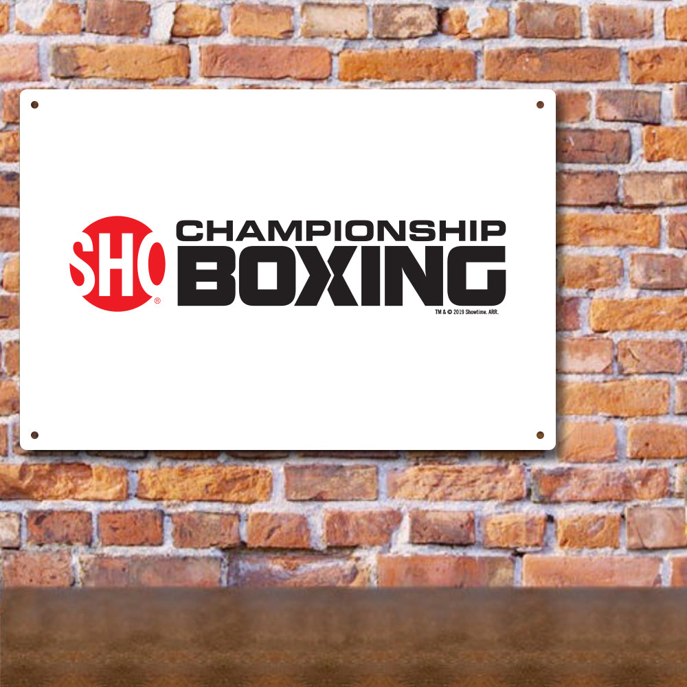 SHO Championship Boxing Logo Cartel metálico