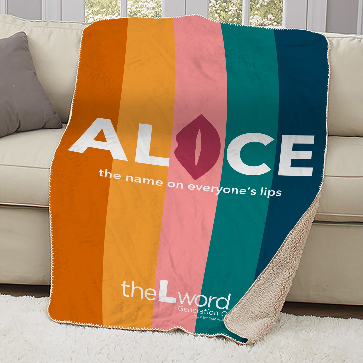 The L Word: Generation Q The Alice Show Logo Sherpa Blanket