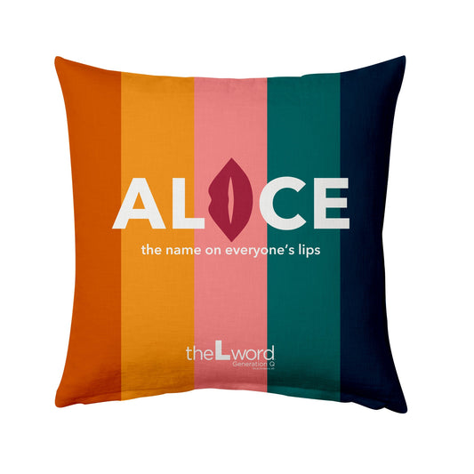 The L Word: Generation Q The Alice Show Logo 16" x 16" Throw Pillow