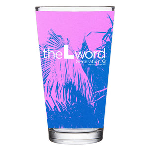 The L Word: Generation Q Palm Tree Logo 17 oz Pint Glass