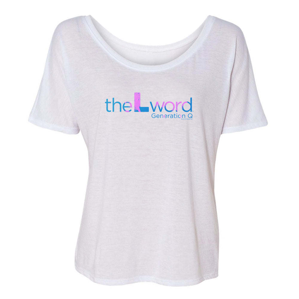 The L Word: Generation Q Tropical Logo FemmesT-Shirt décontracté 's